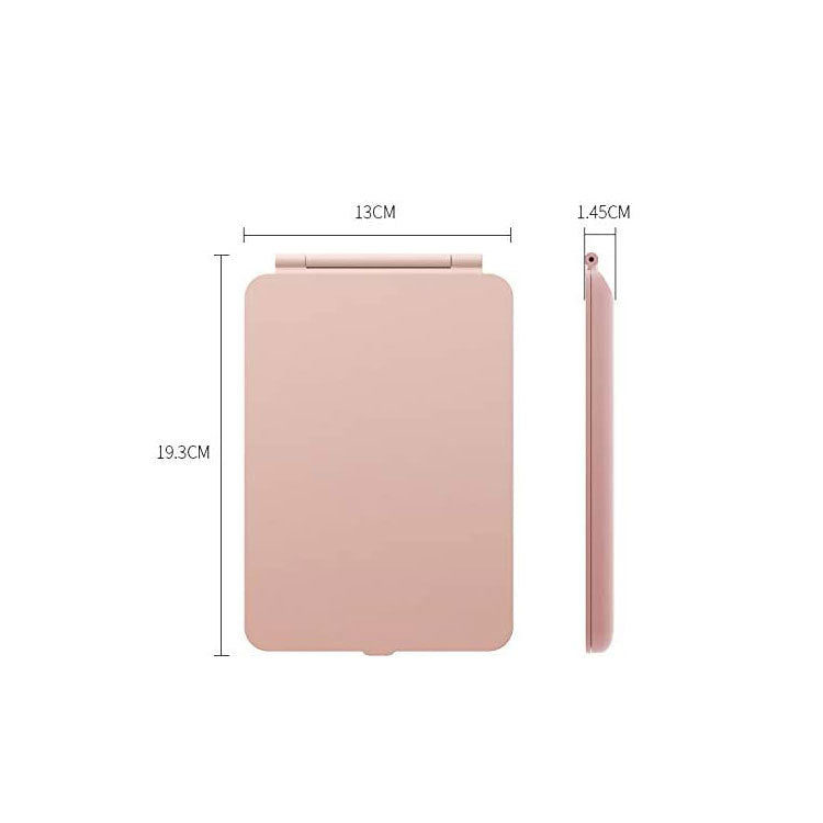 Portable Vanity Lamp Folding Cosmetic Mirrors Lighted Touch Screen Makeup Mirror With LED Lamp Usb Rechargeable Foldable Design