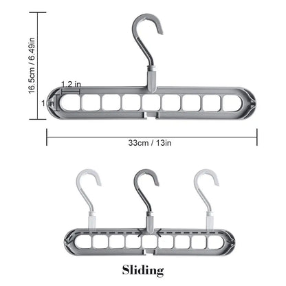 Cintre pliable à 9 trous
